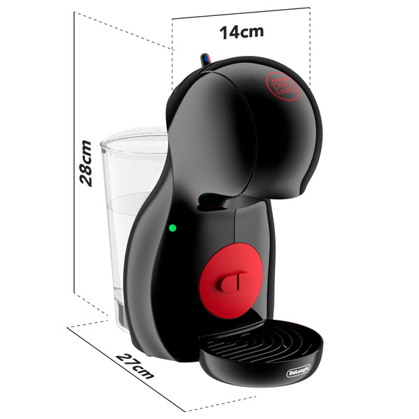 NESCAFÉ DOLCE GUSTO De'Longhi Piccolo XS Pod Capsule Coffee Machine, Espresso, Cappuccino and more, EDG210.WB, 0.8 litres, White and Black