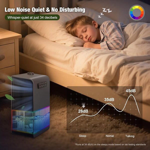 Portable Dehumidifiers for Home with Large 3200ml Water Tank, Ultra Quiet Electric Dehumidifier with Auto Shut-Off, Auto Defrost, Energy-Saving Design, Ideal for Bedroom, Bathroom, Basement & Garage