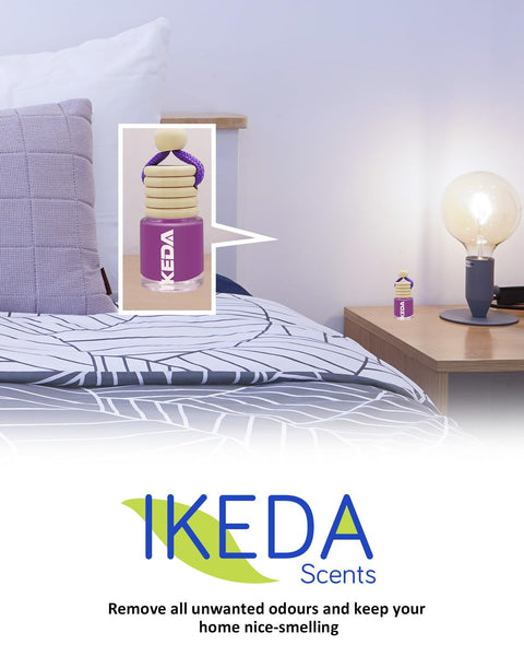 Ikeda scents Ikeda Car Air Fresheners | Automotive Hanging Pendant | Auto Perfume Diffuser with Real Oil | Strong and Long Last Fragrance | Fresh Smell Cover Odours | Car Accessories for Men Women