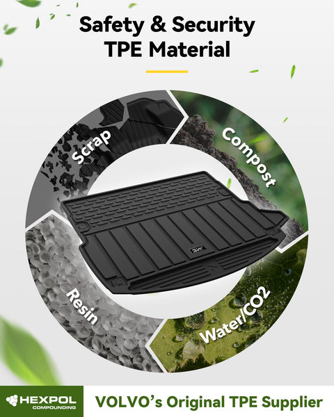 3W Boot Liner Fit for Land Rover Discovery Sport L550 2022 2023 2024 2025, Odorless Thorex™ Dog Friendly Premium Trunk Protection Mats, All Weather Waterproof Anti Slip Easy to Clean Car Accessory