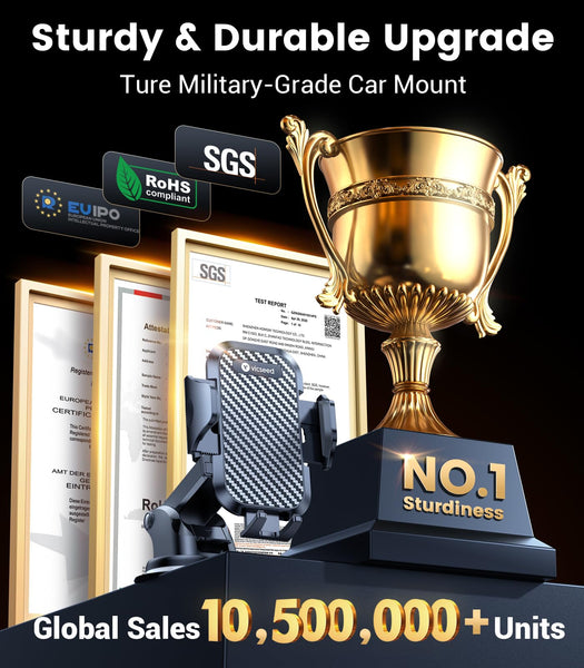 2025 BEST [Rally Racing-Grade] Car Phone Holder for Cars [88+LBS Strongest Suction] 3In 1 Dashboard Windscreen Vent Mobile Phone Holder for Car [Big phone & Thick Case Friendly] for iPhone Samsung