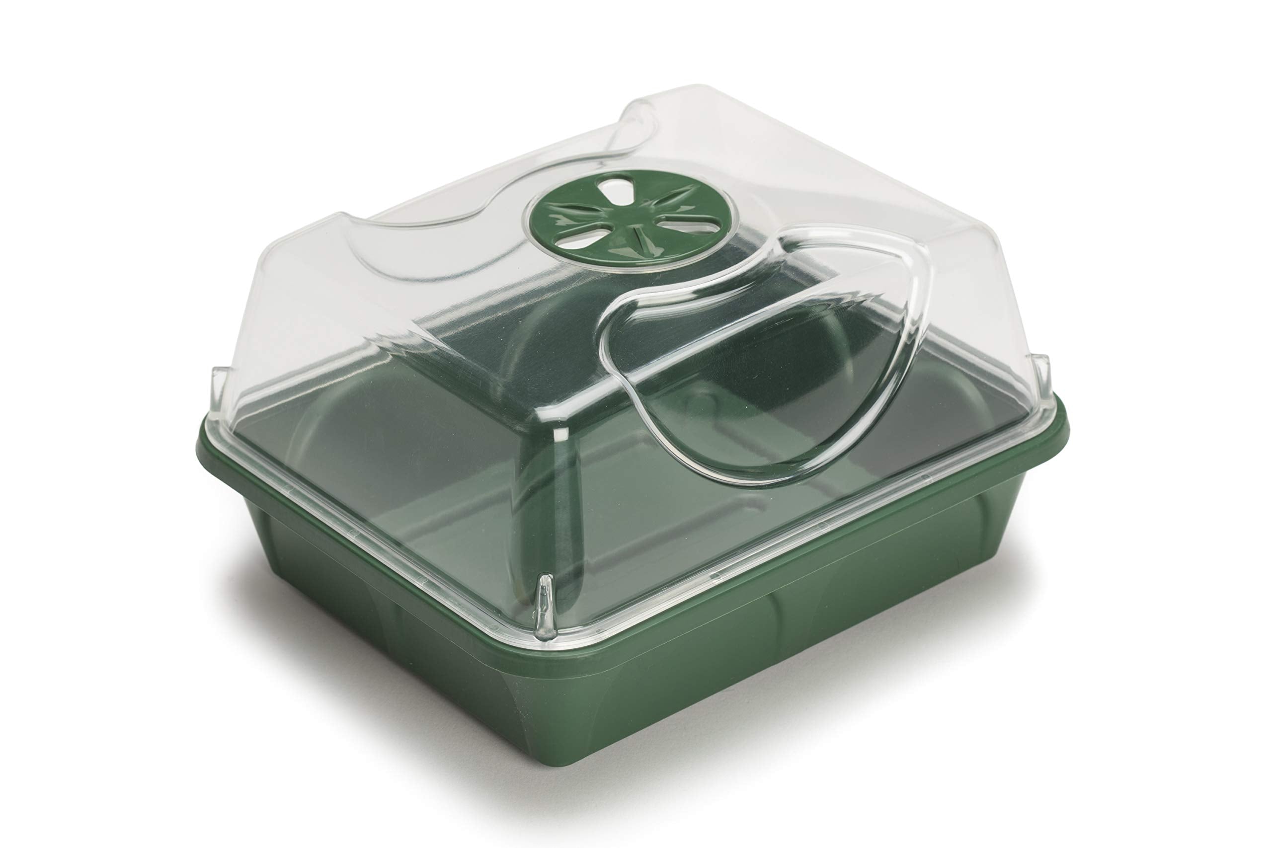 EarlyGrow Heated Electric Shatter Resistant 3-Bay Windowsill Propagator