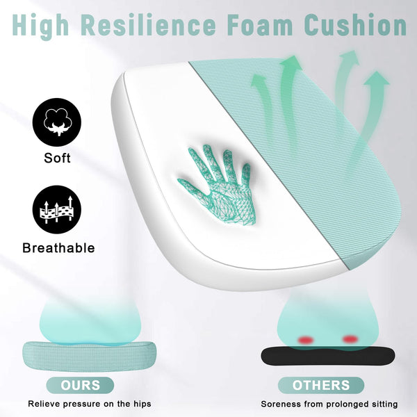 naspaluro Office Chair Ergonomic Desk with 90° Flip-up Armrest Lumbar Support, Height Adjustable Chair, Executive Swivel Computer Padded Seat Cushion for Home/Office