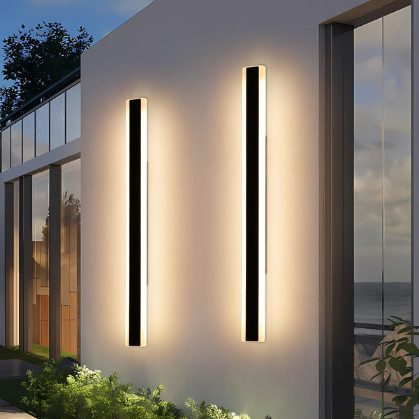 Mikeru 6500k Cool White Outdoor Wall Light, 150cm Modern Porch Wall Light, LED Vertical Long Acrylic Garden Fixture, IP65 Waterproof for Balcony, Living Room, Garage, Patio