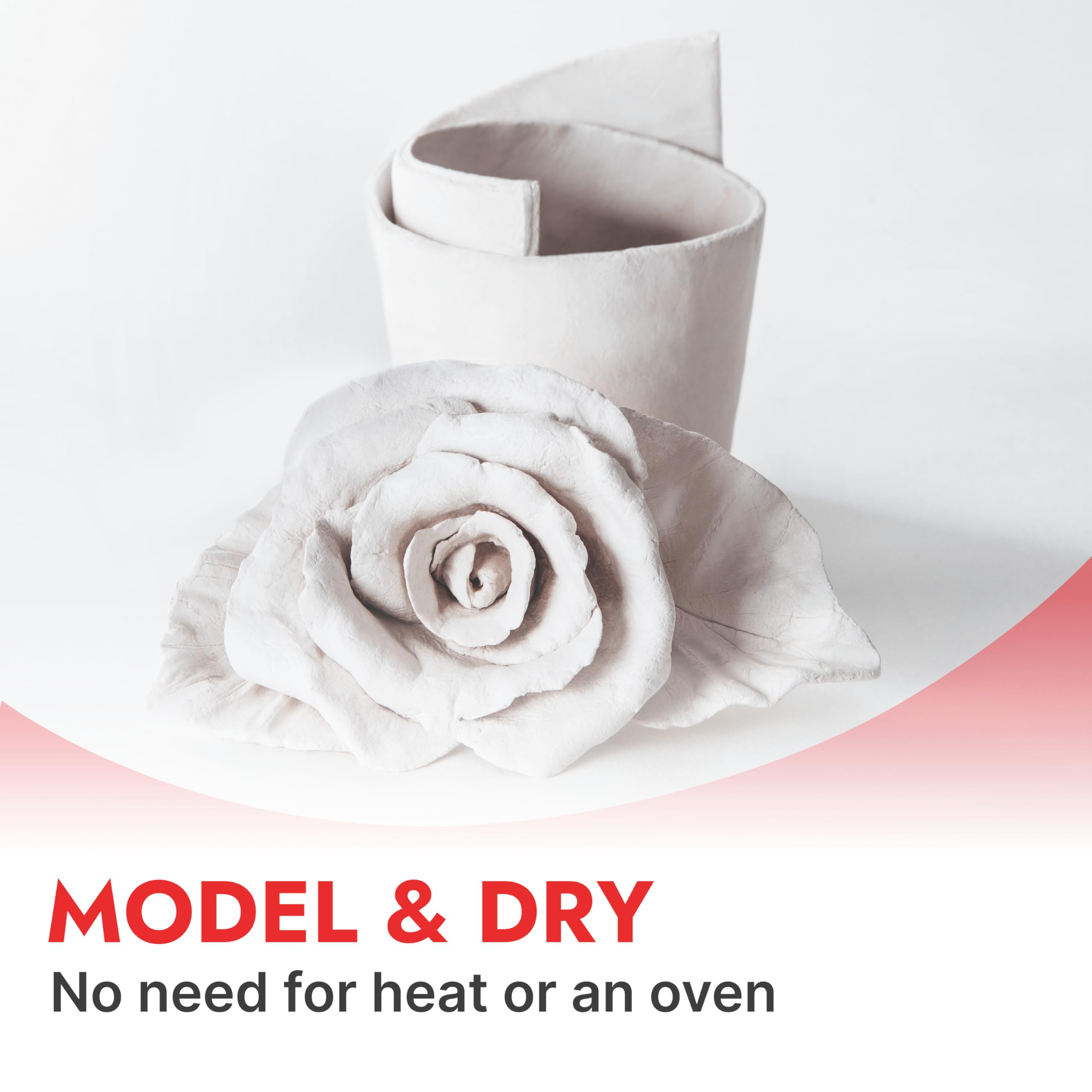 DAS Terracotta Air-Hardening 500g Modelling Clay, For Professionals & Hobbyists