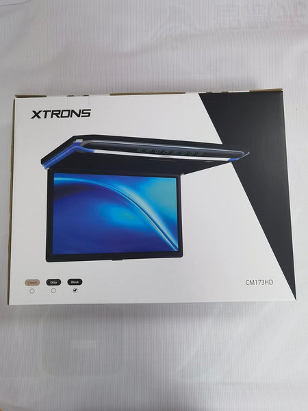 [New] XTRONS 17.3 Inch 16:9 Ultra-thin FHD Digital TFT Screen 1080P Video Car Overhead Player Roof Mounted Monitor Built-in HDMI/SD/USB/Infrared/FM Port