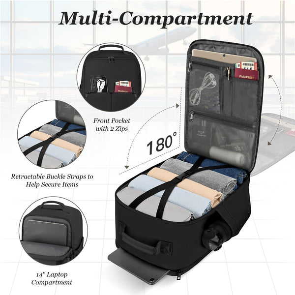 Cabin Bags 40x20x25 for Ryanair Underseat Carry-Ons Travel Backpack, Hand Luggage Backpack Cabin Size 20L, Laptop Backpacks Small Travel Bag