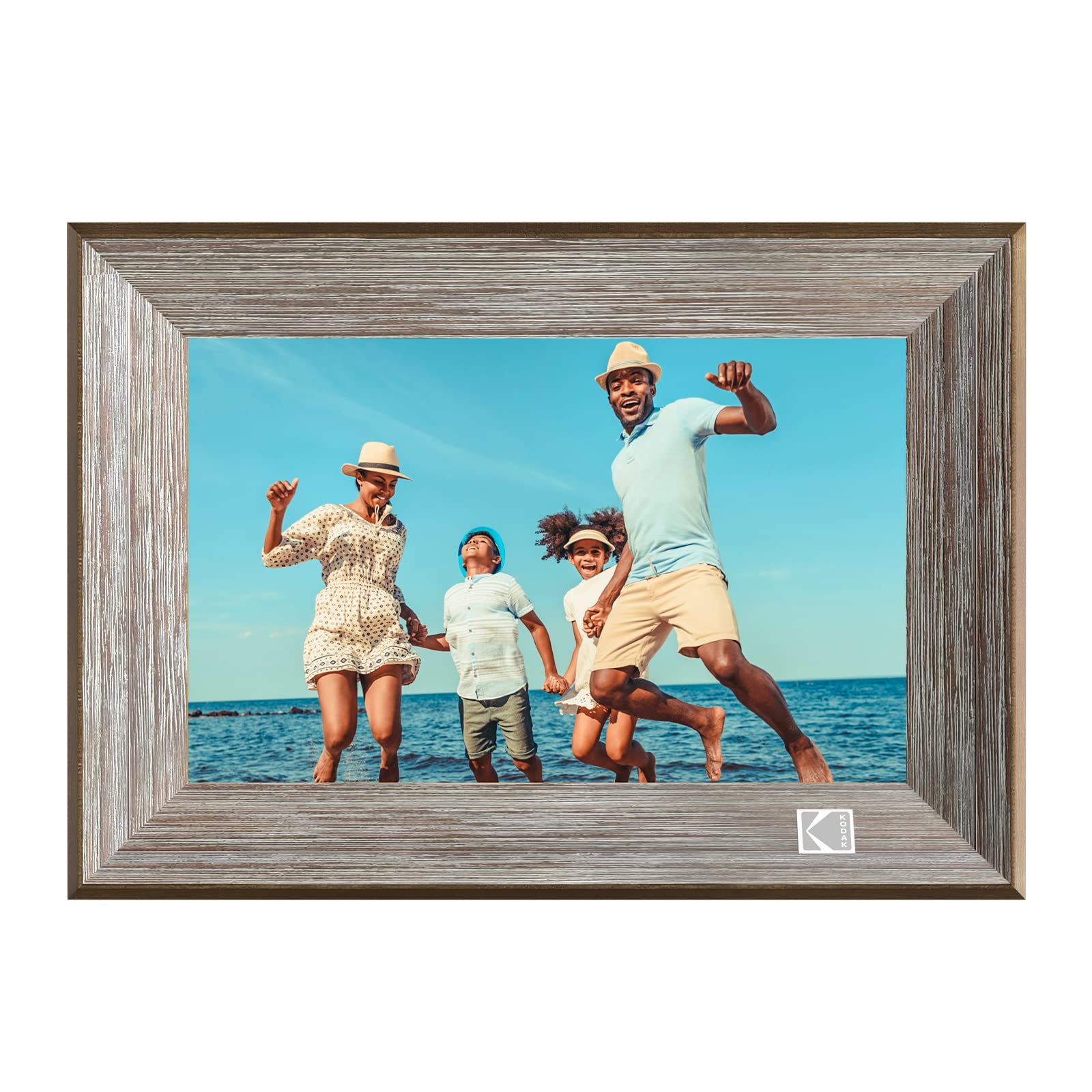 KODAK Digital Photo Frame WiFi Digital Picture Frame 10.1 Inches, FHD 1920*1200 IPS Touchscreen, Wooden Smart Electronic Frame with 32GB Memory, Easy to Share Photo, Video via APP with Your Loved Ones