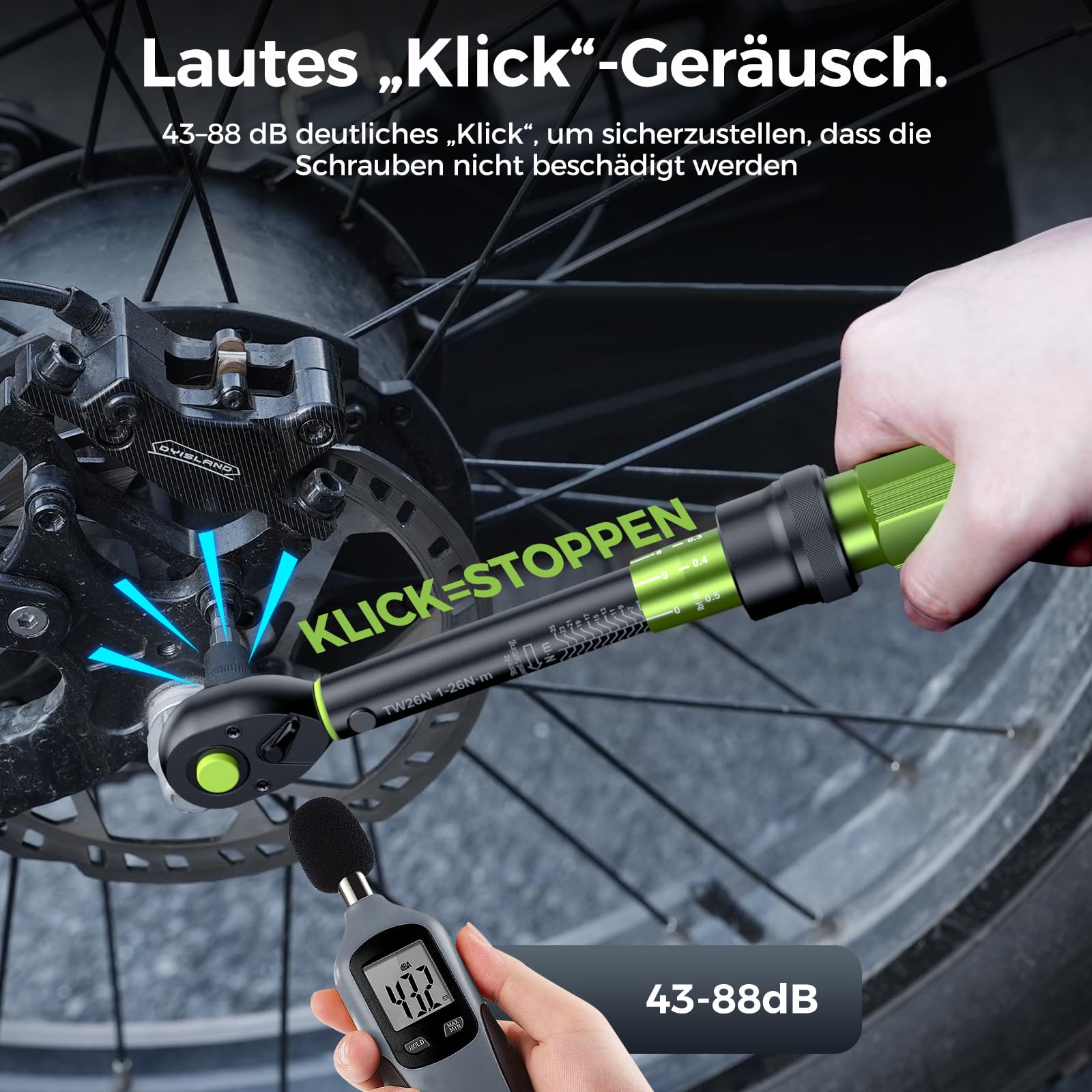 ETOOLAB 1/2 Torque Wrench Dual-Range【20-230Nm/10-170lbf-ft】±3% Precision, 72 Tooth Dual-Direction Adjustable Torque Wrench for Bicycle, Moto, Car Maintenance—3pcs