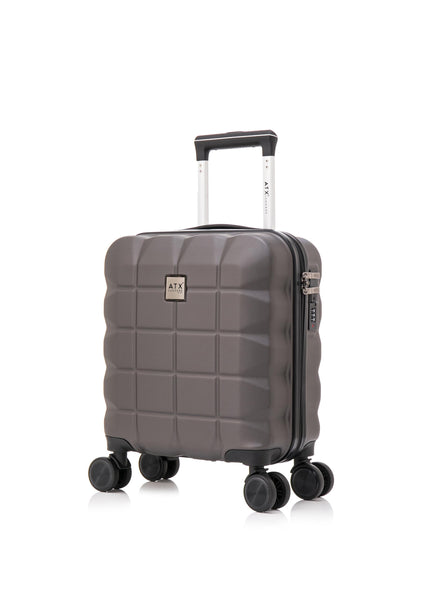 ATX Luggage Suitcase Large on 4 Dual Spinner Wheels Super Lightweight ABS Hard Shell Hold Check in with Built-in TSA Lock (Orange, 110 Liter)