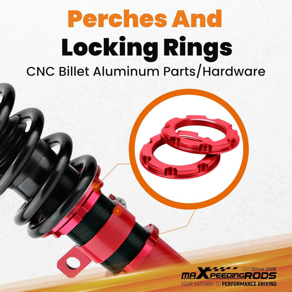 maXpeedingrods Coilovers Suspension Kit Performance Coilover for Toyota Celica 2000-2006 ZZT230 ZZT231 GT 1.8 VVT-i Coil Shock Strut Adj. Height