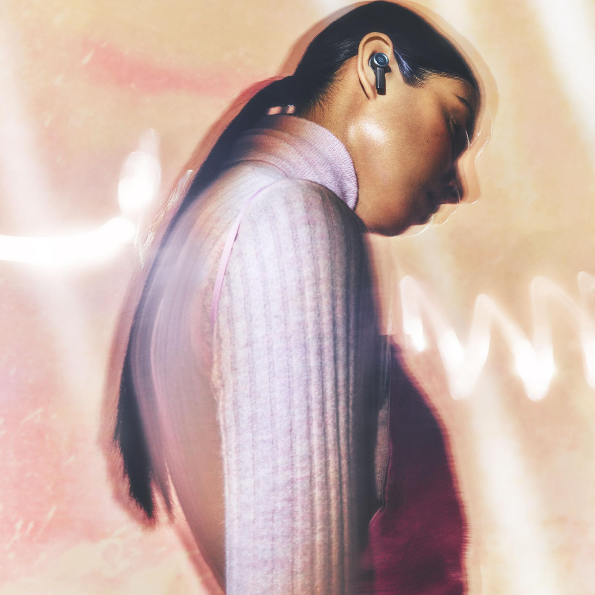 Bang & Olufsen Beoplay EX - High-end Wireless Bluetooth Noise Cancelling Earphones, Playtime Up to 28 Hours, Waterproof Wireless Earbuds for Work, Sport and Play with Charging Case - Black Anthracite