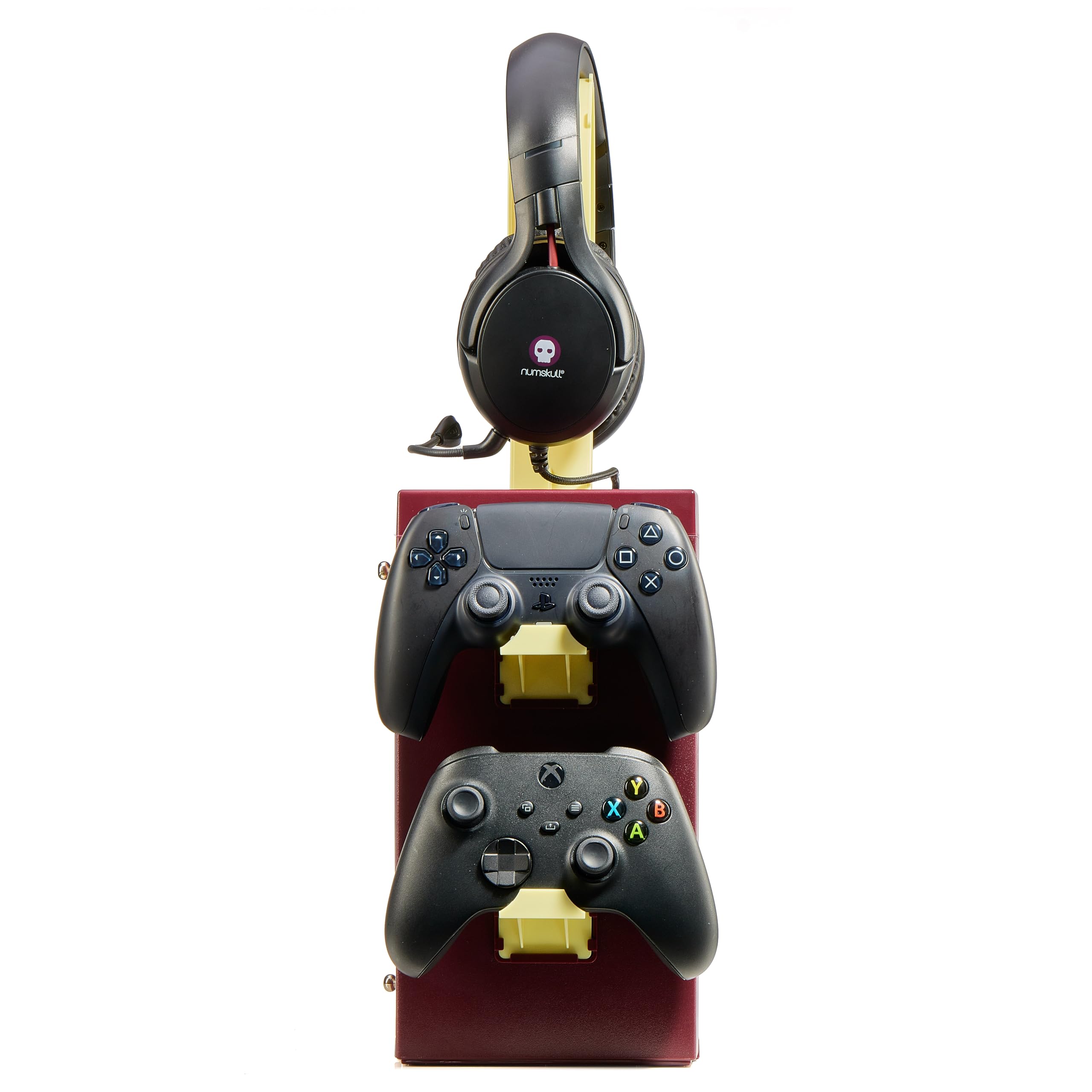 Numskull Official PS5-Inspired Gaming Accessory Locker & Storage Stand – Holds 10 Games/DVDs, 4 Controllers, Headset, and Accessories – Durable & Compact Organizer – Official PS5-Inspired Merchandise