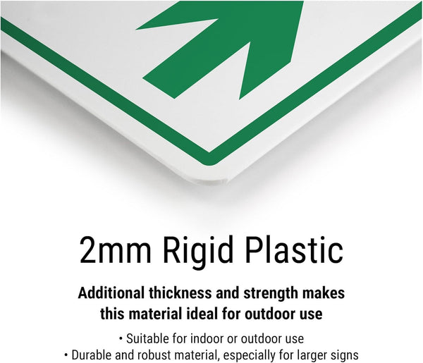 V Safety Caution Speed Ramps/Drive Slowly - Landscape 600 x 450 mm - 2mm Rigid Plastic Safety Sign