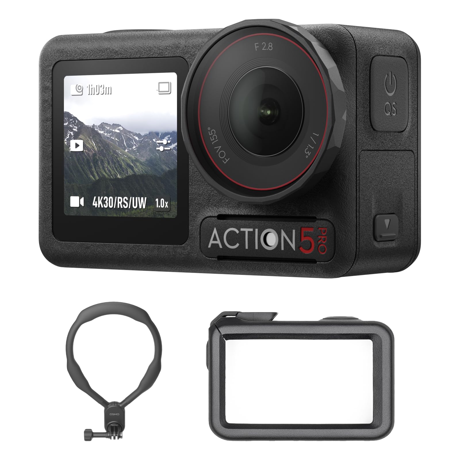 DJI Osmo Action 5 Pro Standard Combo, Waterproof Camera With 1/1.3" Sensor, 4K/120fps Video, Subject Tracking, Stabilization, Dual OLED Touchscreens, Action Camera 4K Ideal for Sports, Vlog