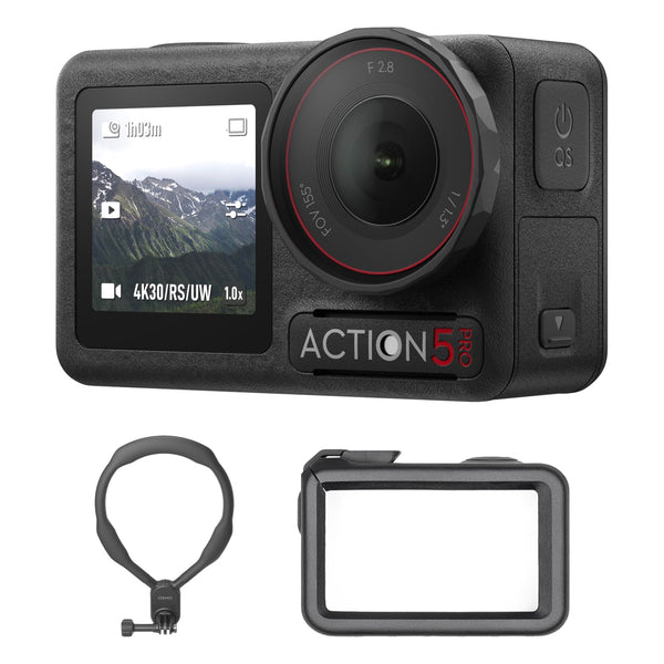 DJI Osmo Action 5 Pro Standard Combo, Waterproof Camera With 1/1.3" Sensor, 4K/120fps Video, Subject Tracking, Stabilization, Dual OLED Touchscreens, Action Camera 4K Ideal for Sports, Vlog