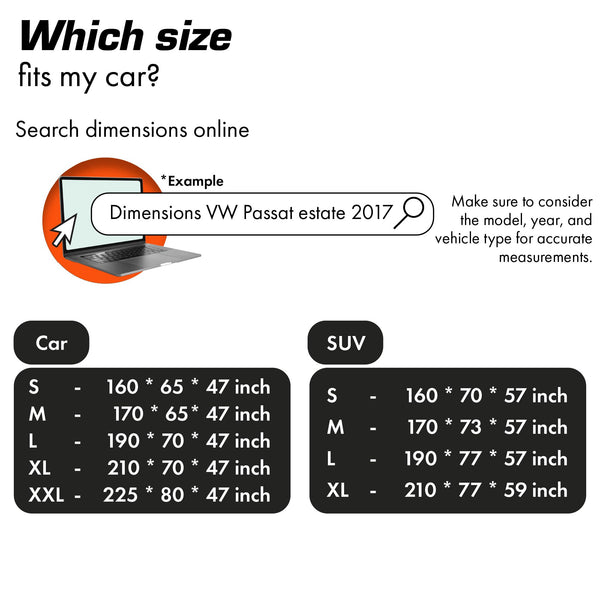 Upgrade4cars Outdoor Car Cover waterproof & breathable | Universal Full Garage for all Seasons | Car - XXL (225 * 80 * 47 inch)