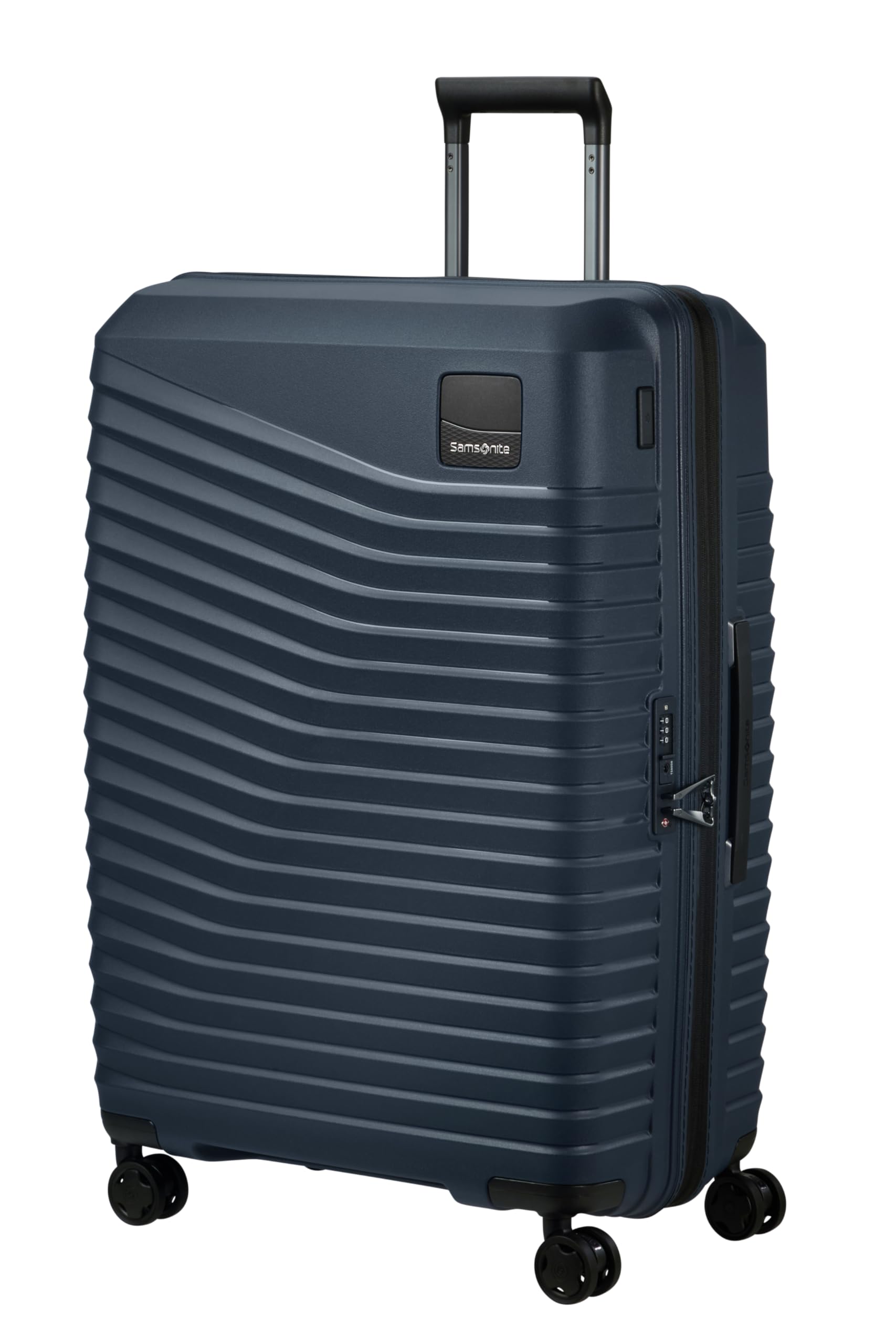 Samsonite Intuo - Spinner M, Expandable Suitcase, 69 cm, 79/87 l, Black (Black)
