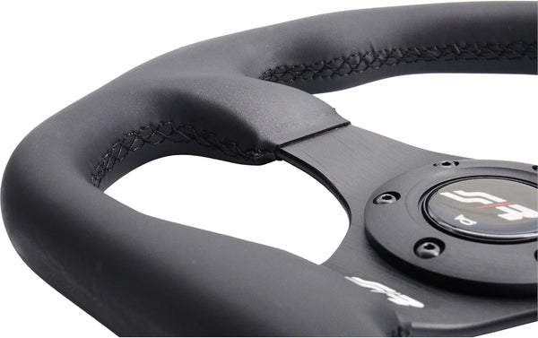 Simoni Racing Universal Steering Wheel 'Need for Speed' - Black Ecoleather - Diameter 330mm