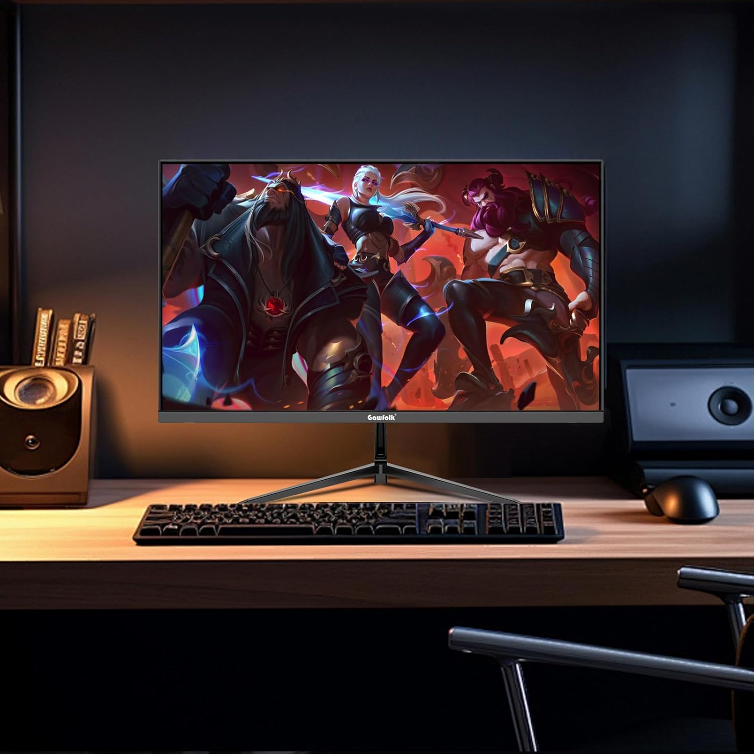 Gawfolk 34 Inch Ultrawide Curved 144Hz Gaming Computer Monitor 1500R PC Screen 21:9 UWQHD (3440x1440),Adaptive Sync,178° Viewing Angle,Display Port、HDMI 2.0, VESA75x75MM-Black