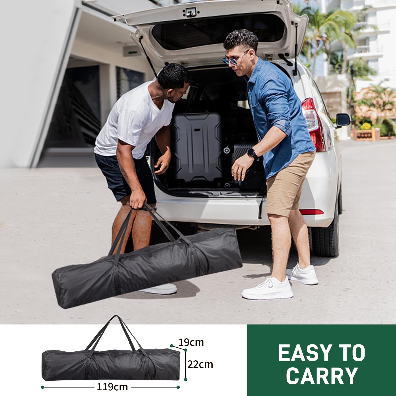 Bonnlo Pop Up Gazebo with Sides 3m x 3m, Easy Setup Instant Outdoor Canopy, Folding Garden Gazebo, Party Tent Grey