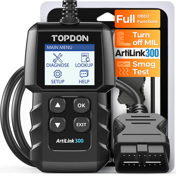 TOPDON CarPal-A OBD2 Code Reader Bluetooth, All System OBD2 Scanner for iOS & Android, Vehicle Health Check, 6 Maintenance Services, Smog Check, Repair Guide, 1 Year Free Update