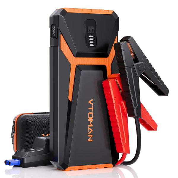 VTOMAN V3PRO Jump Starter Power Pack 2000A,Portable Car Battery Booster Jump Starter with Lithium Jump Pack,Battery Charger Starter with Jumper Cables for Motor(up to 6L Gas/4L Diesel Engines)