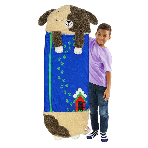 Happy Nappers Kids Sleeping Bag - Plush Toy, Comfy Sleeping Bag & Fluffy Pillow All in One