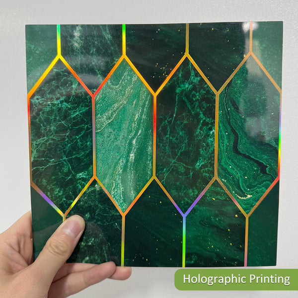 funlife Peel and Stick Wall Tiles, Stick on Tiles Self-Adhesive Square Tile Stickers, Water Resistant Art Deco Backsplash for Kitchen Bathroom,