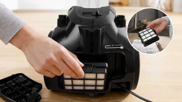 Bosch Series 2 BGS05BU2GB Bagless Cylinder Vacuum Cleaner with Mini AirTurbo Nozzle, Suitable for Hardfloor, Carpet & Car, Compact & Lightweight, 700W, 1.5L, Turquoise