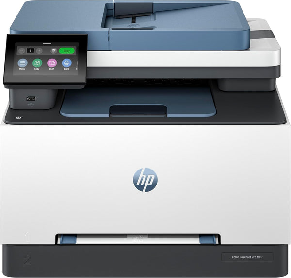 HP LaserJet Pro MFP 3302fdw Laser Printer | Colour | Printer for Small Medium Business | Print, Scan, Copy, Fax | Automatic document feeder | 2-Sided Printing | Wireless | Front USB port | Touchscreen