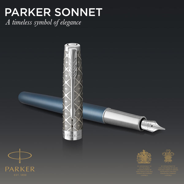 Parker Sonnet Ballpoint Pen | Stainless Steel with Gold Trim | Medium Point | Handwriting Pens & Stationery Supplies | Black Ink | Gift Box