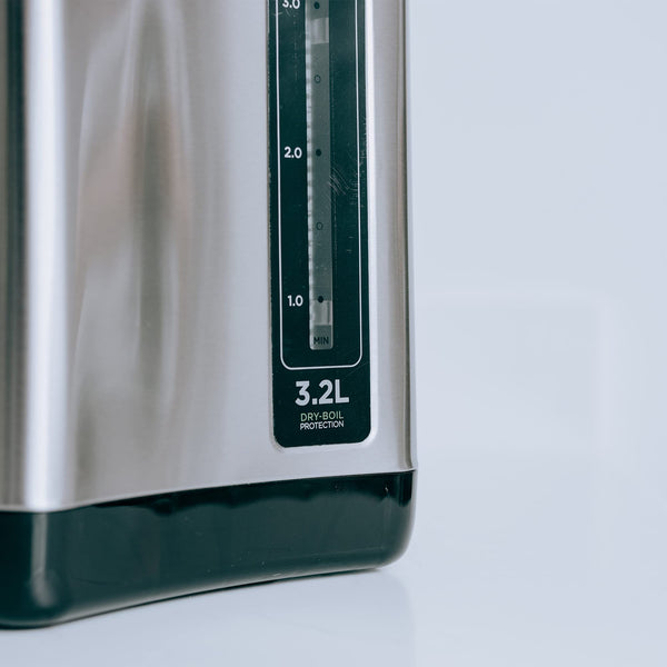 Addis Thermo Pot Instant Thermal Hot Water Boiler Dispenser, 3.2 Litre, Stainless Steel/Black (516521)