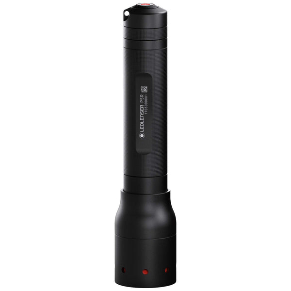 Ledlenser P7R torch LED, 1000 lumens, rechargeable Lithium 18650 battery, 210m long distance beam, focusable, up to zu 40h runtime, incl. magnetic charging system and wall mounting, Flashlight