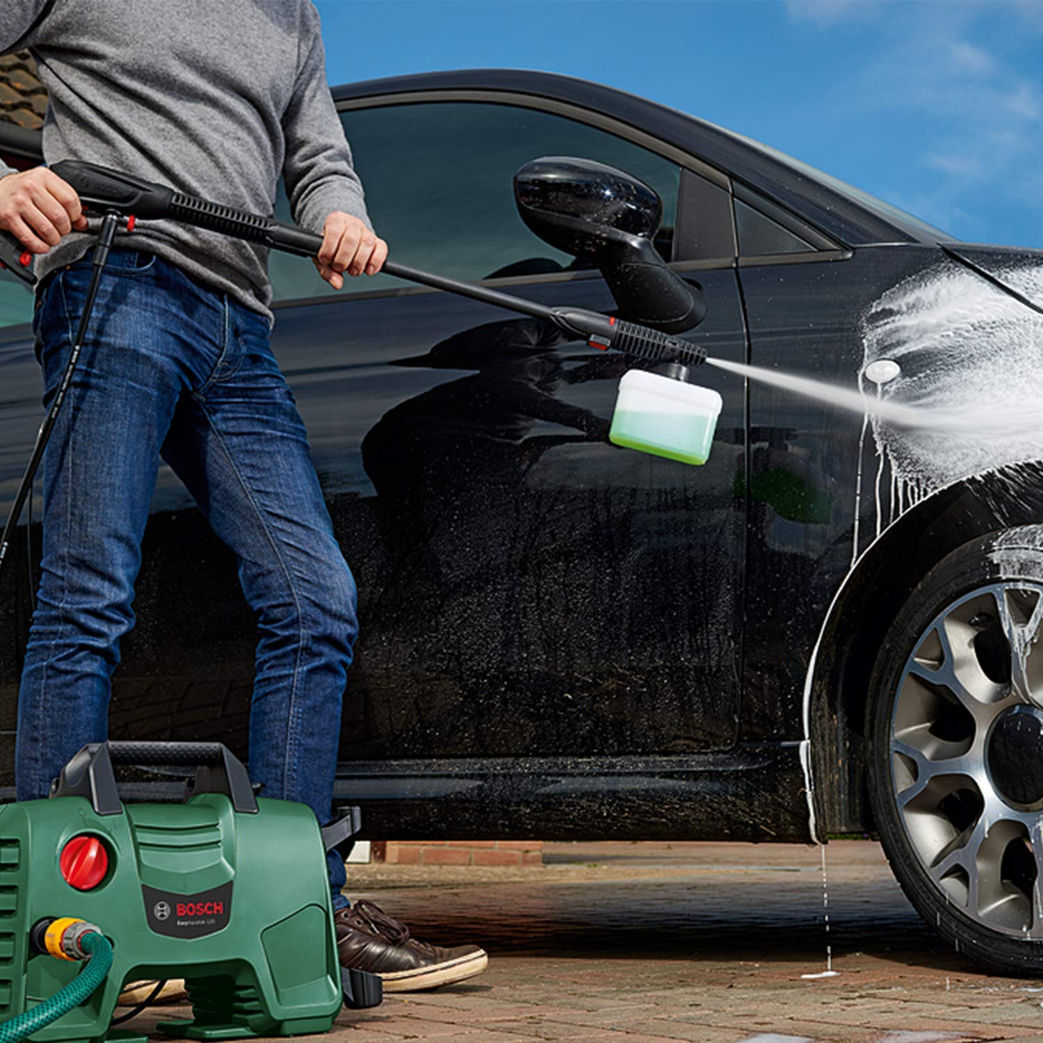 Bosch EasyAquatak 110 High Pressure Washer, Green, 37.5 cm*40.0 cm*20.0 cm