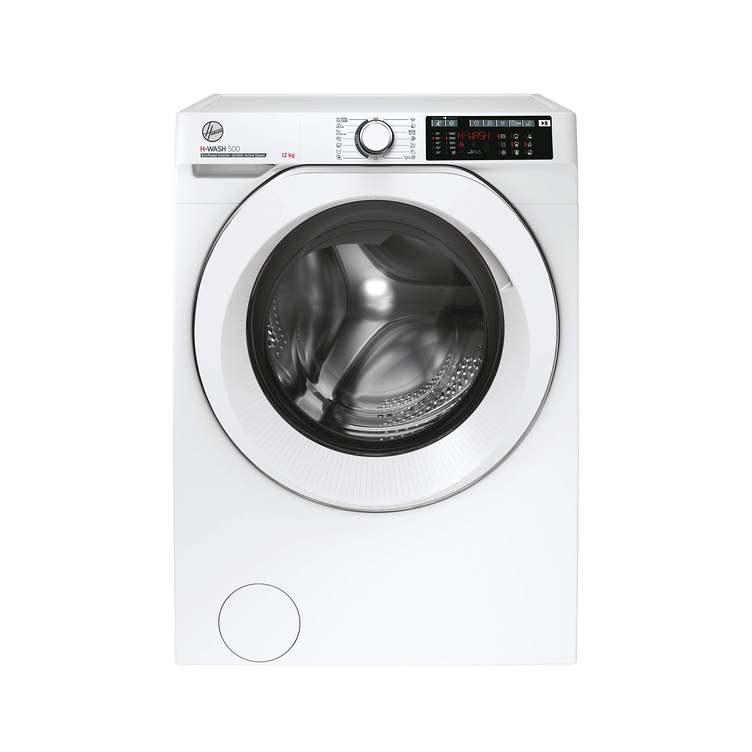 Hoover H-WASH 500 10kg Freestanding Washing Machine, 1400 RPM, A Rated, ECO‑Power Inverter Motor, hOn App, 60 Programmes, Care Dose, Power Care System, White, 60x59x85 cm ‑ HW 410AMC/1-80