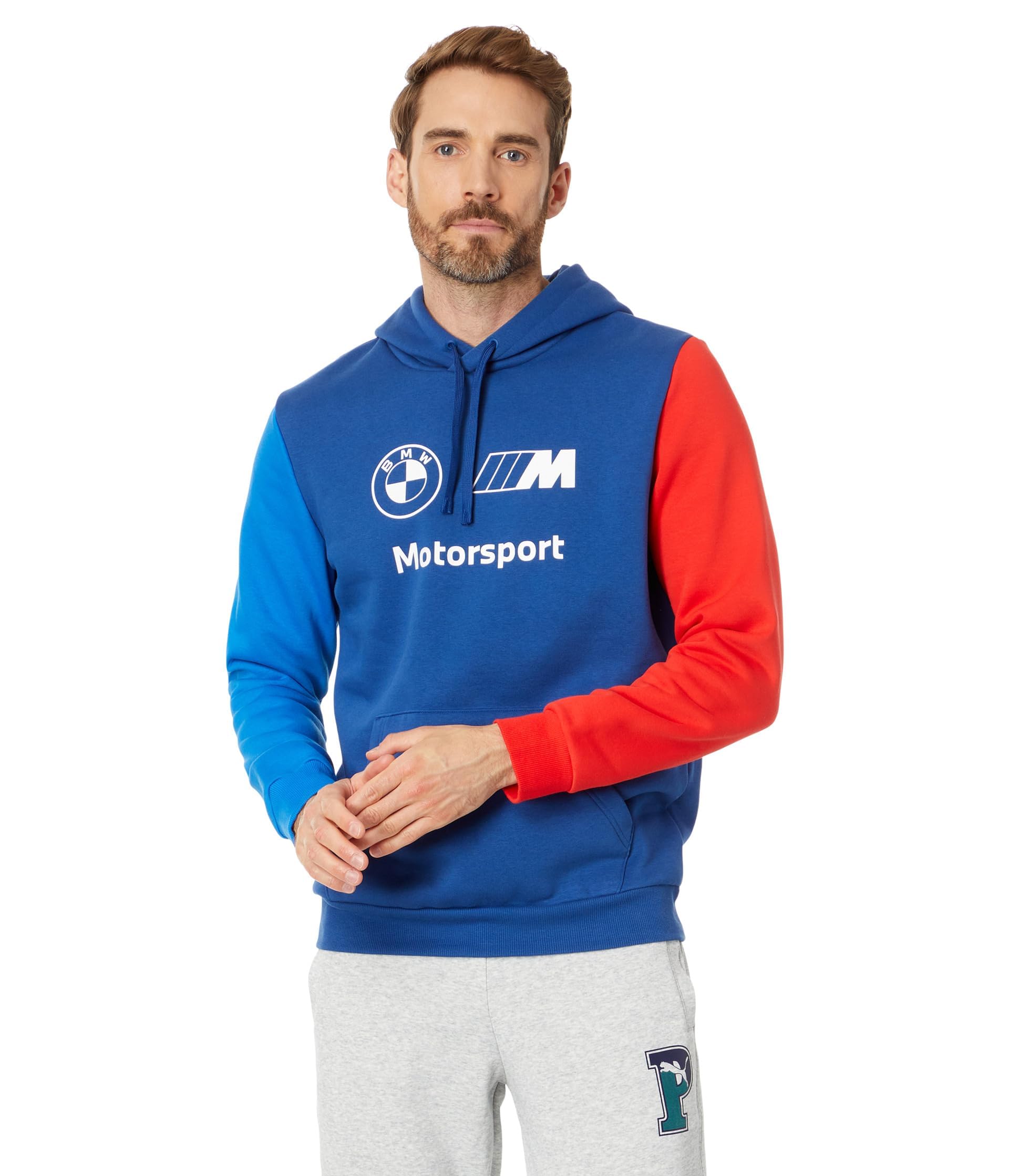 PUMA Men's BMW M Motorsport Essentials Fleece Hoodie Hooded Sweatshirt
