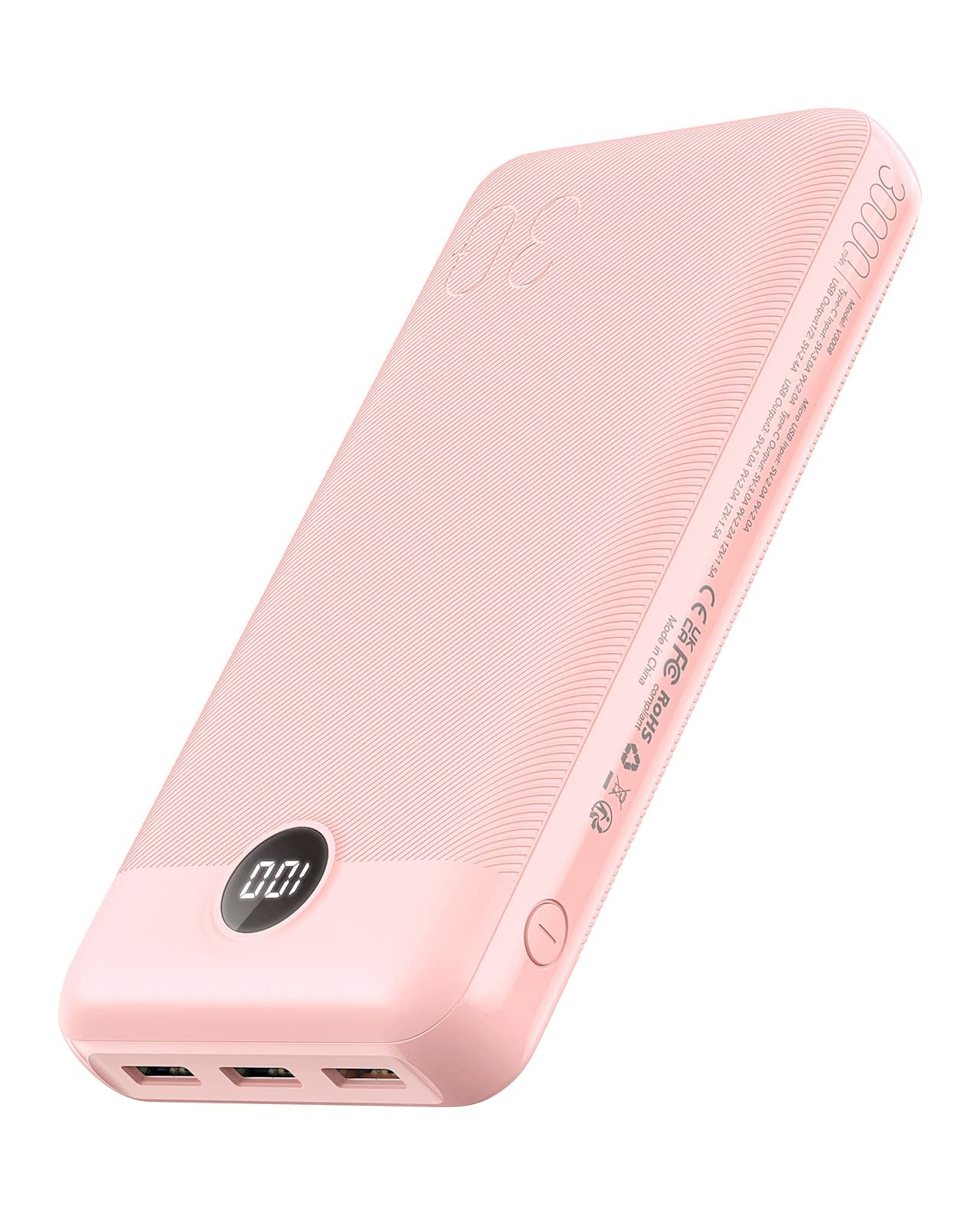 VEGER Power Bank Fast Charging,30000mAh Portable Charger PD 20W USB C Battery Pack with 4 Outputs & 2 Inputs Compatible with iPhone/iPad/Smartphones Tablet and More