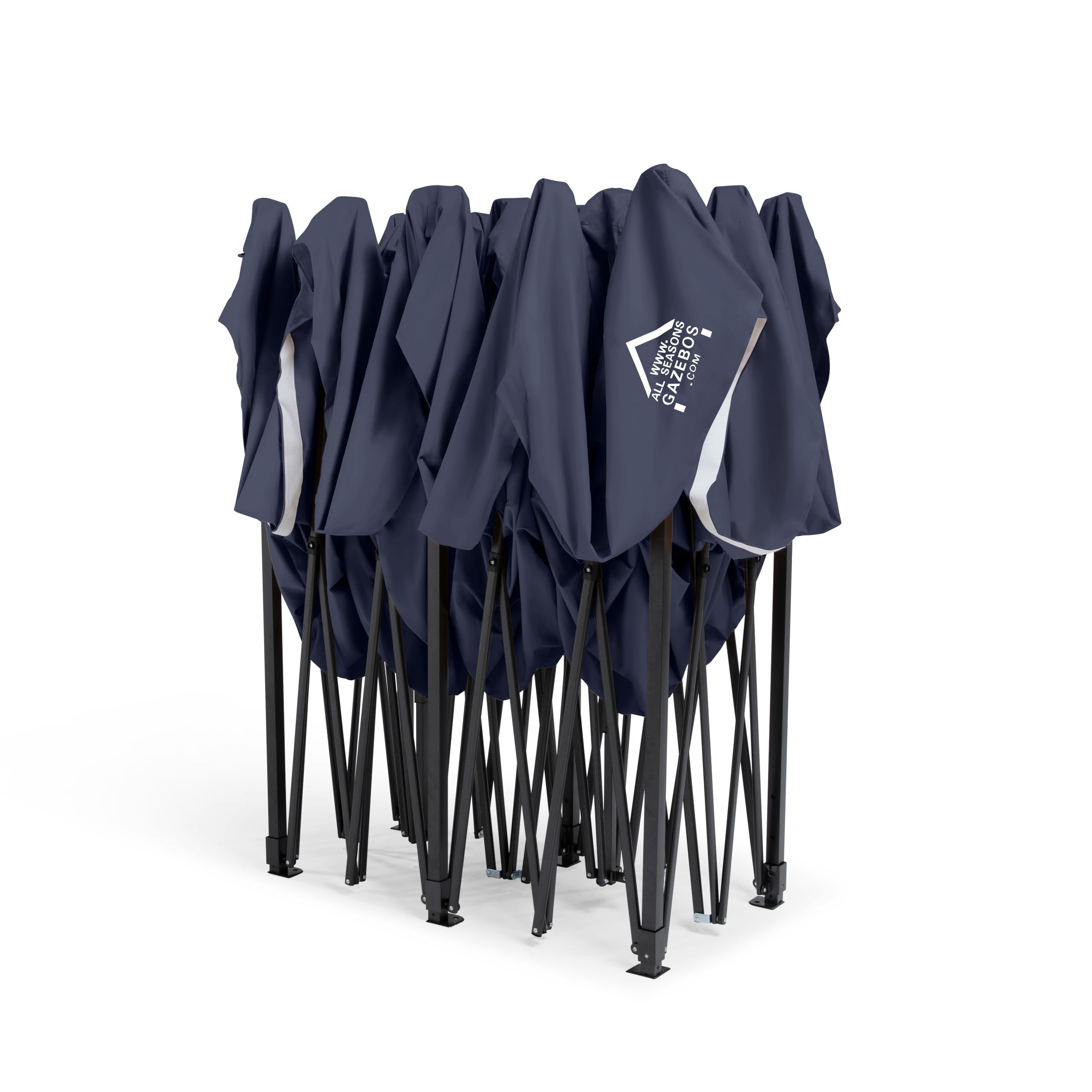 All Seasons Gazebos 3M x 6M Waterproof Gazebo Party Tent with Rustproof Frame and Wheeled Carry Bag (Metallic Grey)