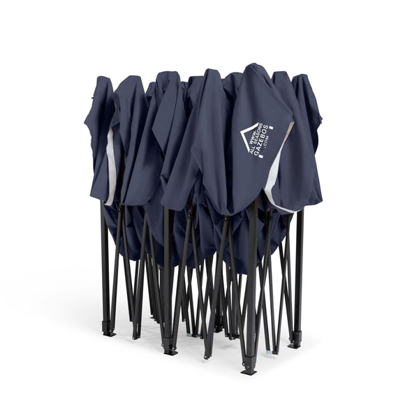 All Seasons Gazebos 3M x 6M Waterproof Gazebo Party Tent with Rustproof Frame and Wheeled Carry Bag (Metallic Grey)