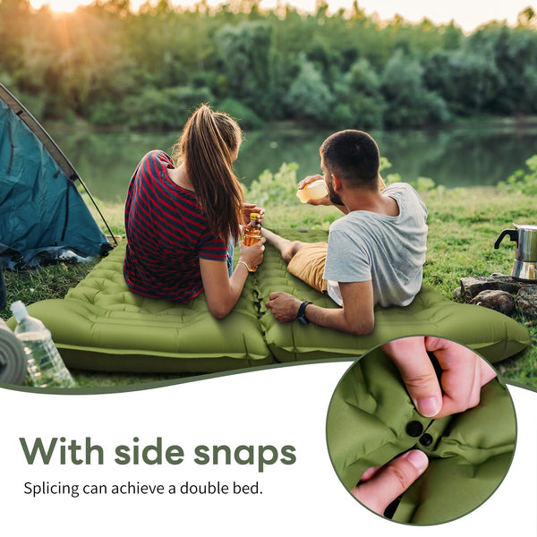 Kdti Sleeping Pad, Ultralight Inflatable Camping Mat Built-in Foot Pump, Portable Waterproof Sleeping Mat Compact for Backpacking, Hiking, Tents