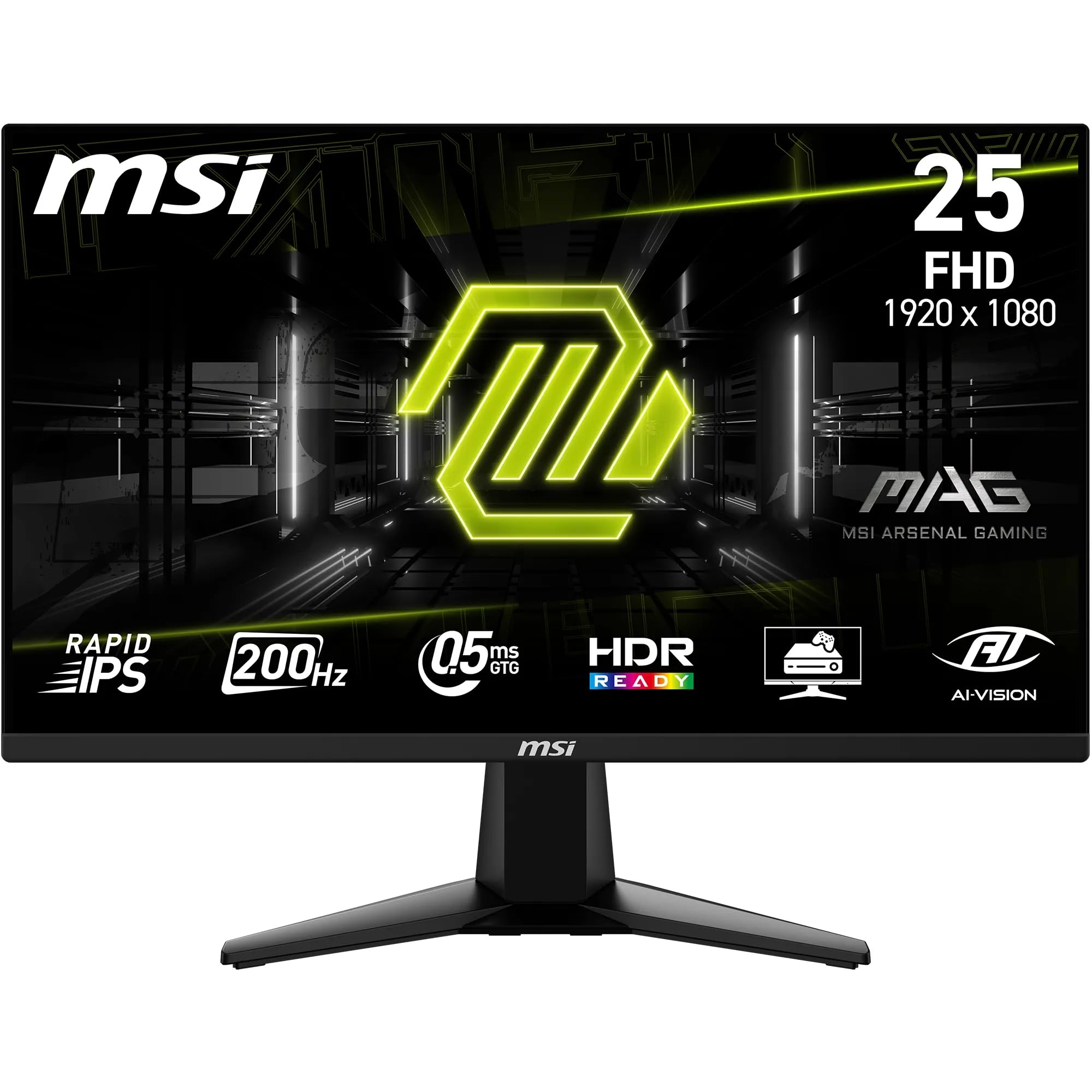 MSI G274F 27 Inch FHD Gaming Monitor - 1920 x 1080 Rapid IPS Panel, 180 Hz / 1ms, 134% sRGB Colour Gamut / G-SYNC Compatible- DP 1.2a, HDMI2.0 CEC