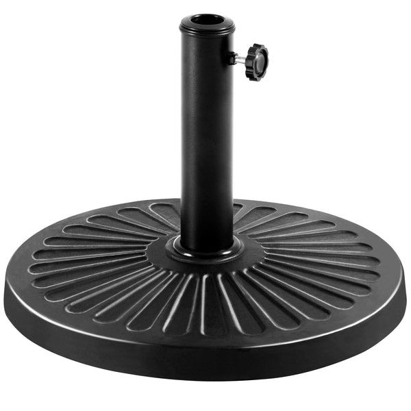 Yaheetech 10kg Patio Umbrella Stand Parasol Base Weight Heavy Duty Garden Parasol Stand Holder Round Iron Umbrella Base Stand Bronze