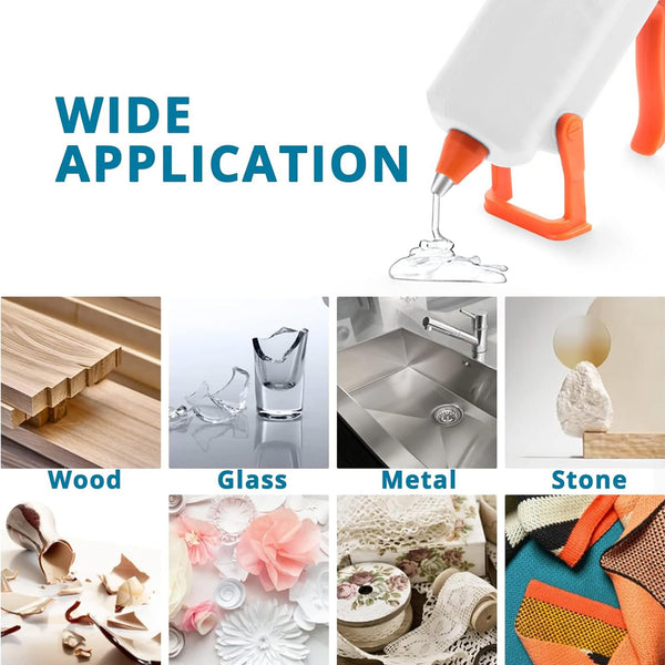 Tilswall Hot Glue Gun Kit, 50W Mini Melt Gun with 75pcs 130mm Glue Sticks for Crafting, DIY, Art, Sealing, Home Repairs, Cards, and Glass