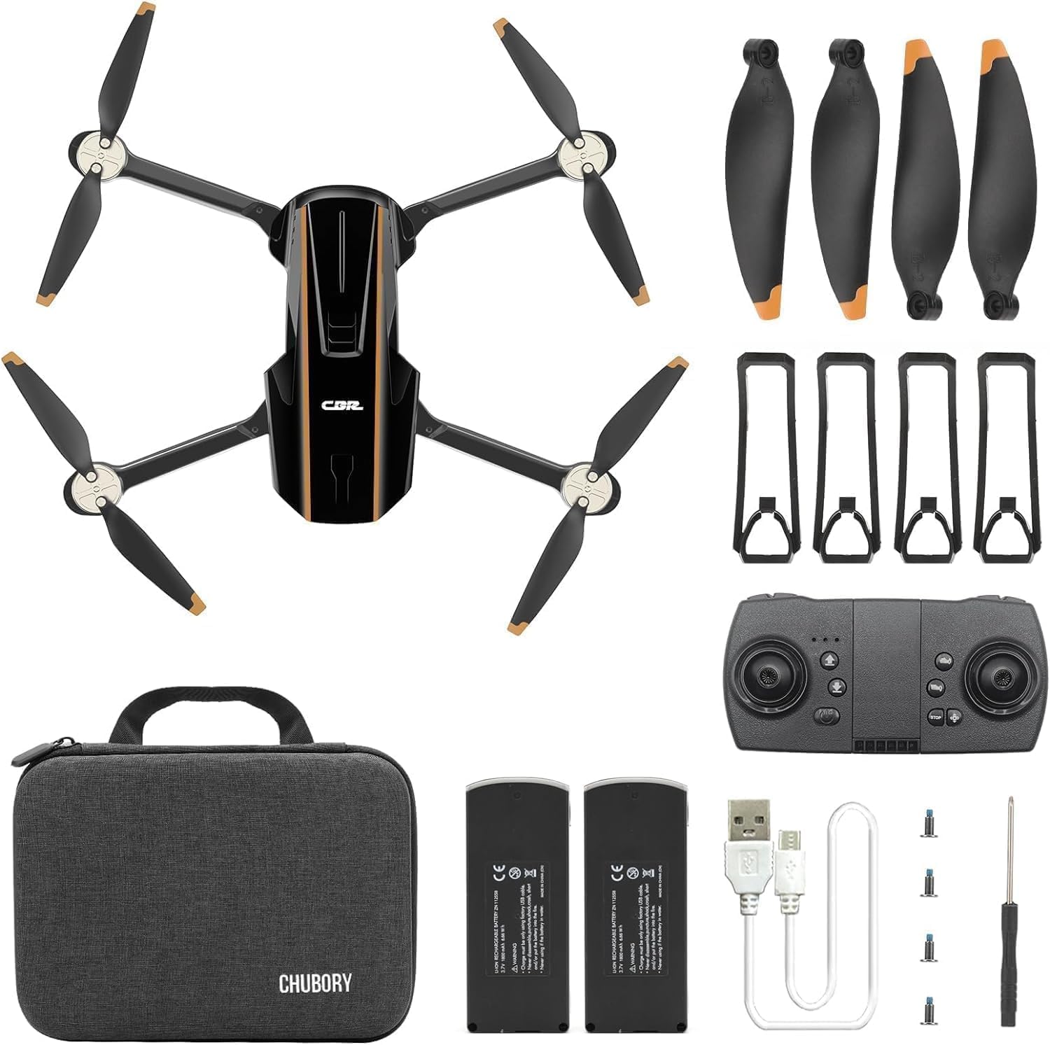 2650 ft Control Range Super Enduring Brushless Motor Drone with 84 Mins Super Long Flight Time, Drone with 4K HD Camera for Beginners, CHUBORY A77 WiFi Quadcopter, Follow Me, Auto Hover, 3 Batteries