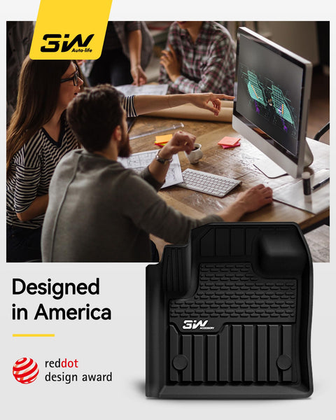 3W Boot Liner Fit for Land Rover Discovery Sport L550 2022 2023 2024 2025, Odorless Thorex™ Dog Friendly Premium Trunk Protection Mats, All Weather Waterproof Anti Slip Easy to Clean Car Accessory