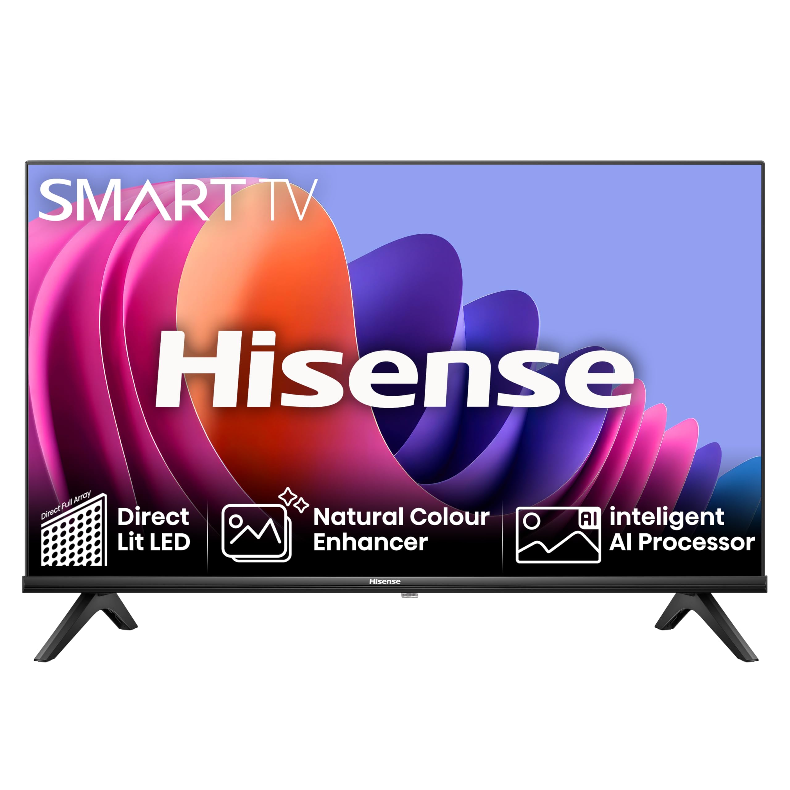Hisense 40" 40E4QTUK FHD LED TV with Freely - Direct Lit LED, Dolby Audio, Natural Colour Enhancer, Games Mode, Sports Mode with Freely, Disney +, YouTube, Netflix