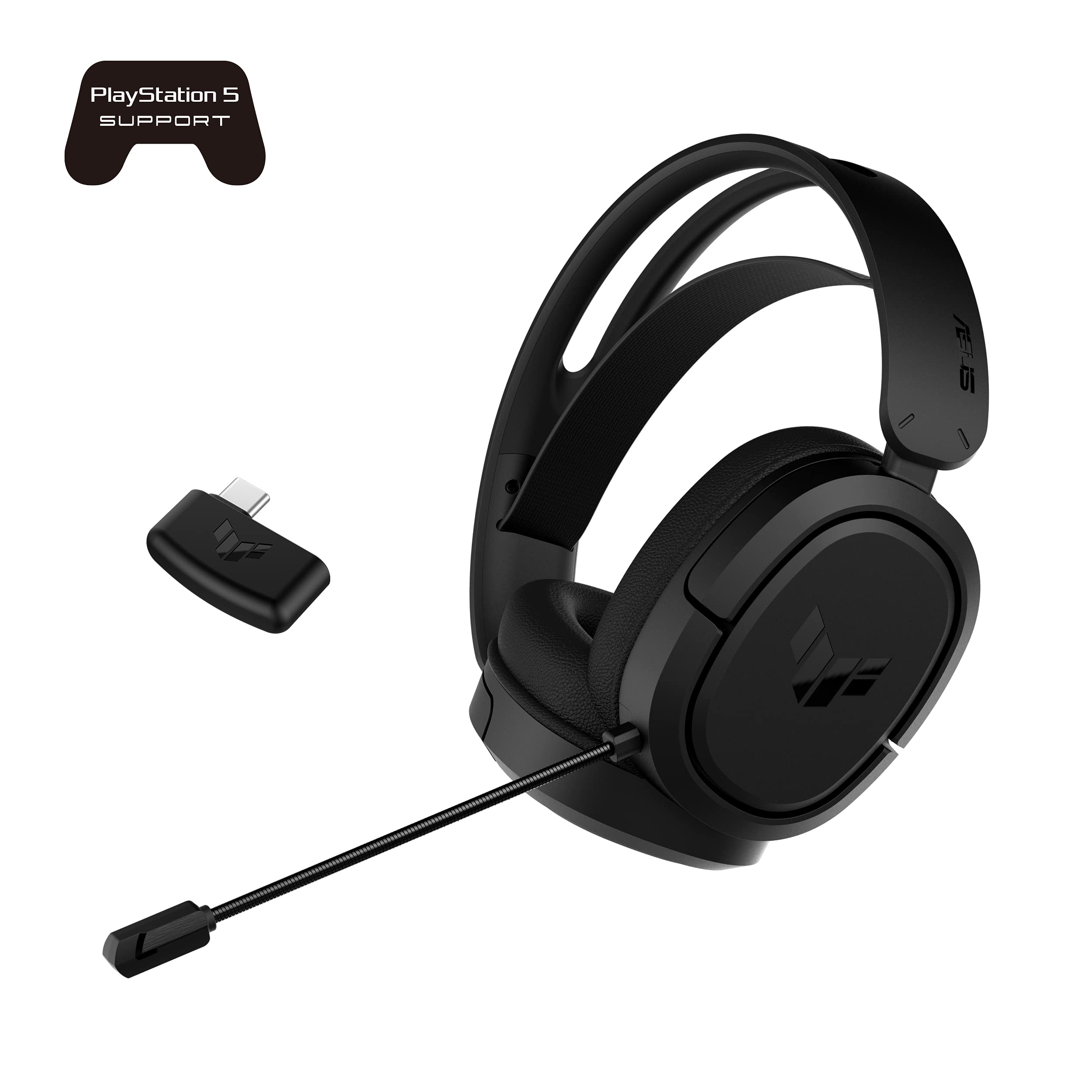 ASUS TUF Gaming H1 Wired Headset (Discord Certified Mic, 7.1 Surround Sound, 40mm Drivers, 3.5mm, Lightweight, For PC, Switch, PS4, PS5, XBOX One, XBOX Series X | S, and Mobile Devices)- Black