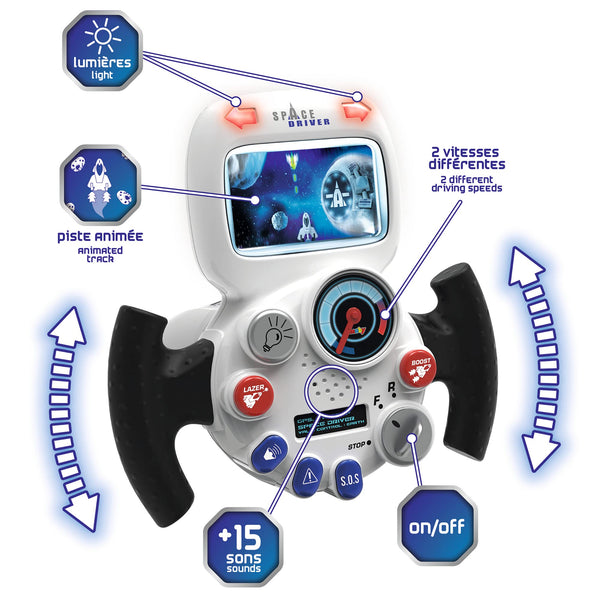 Smoby 370217 Driving Simulator, Black