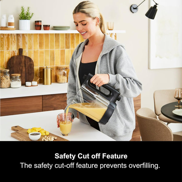 Morphy Richards 1.6L Clarity Soup Maker, Portion Control, 9 Featured Settings, Smart Response Technology, Keep Warm, Soup and Smoothie Maker, White & Black, 501050